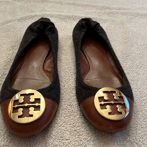 Tory Burch Wool & leather Reva flats